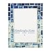 Handicrafts Home Indigo Mosaic Bone Inlay Picture Frame 5x7 Handmade Photo Frames for Wall & Desk Decor, Gifts for Women, Best Friend Gift, Mother Birthday Gifts, Gifts for Dad