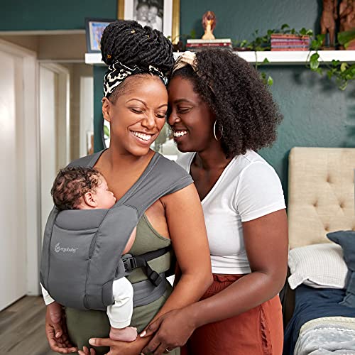 Ergobaby Embrace Cozy Newborn Baby Wrap Carrier (725 Pounds), Soft Air