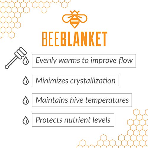 Powerblanket BB05GV Bee Blanket Honey Heater, 5 gal Pail Heater with Cutout for Gate Valve, Charcoal Gray