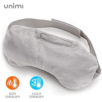 Unimi Heated Eye Mask for Dry Eyes, Microwaveble Moist Eye Compress for Puffy Eyes, Pink Eyes, Headache, Migraine Relief, Sinus Pain, Bruder Eye Compress Moist Heat Eye Mask Washable & Reusable