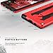 ZIZO Static Series for Samsung Galaxy Note 9 Case Military Grade Drop Tested with Built in Kickstand RED Black