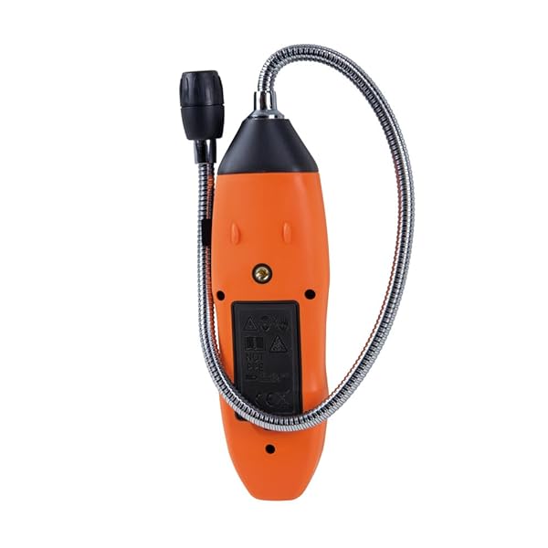 KLEIN TOOLS ET120 GAS LEAK DETECTOR, COMBUSTIBLE GAS LEAK TESTER WITH 18-INCH GOOSENECK HAS RANGE 50-10,000 PPM, INCLUDES POUCH, BATTERIES