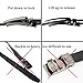 Belt for Men, Genuine Leather Ratchet Dress Comfort Belt with Slide Click Buckle, Trim to Fit (28