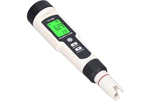 Aramox Digital Water Tester, 4 in 1 Multi Functional PH ORP H2 Temp Meter with Backlight and Detachable Probe, for Drinking W