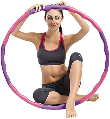 UBEGOOD Hula Hoop, Hula Hoop Desmontable Aro de Fitness Hula Hoop ...