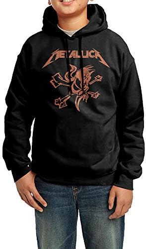 Metallica Bands Logo Teenager Sweatshirt Pullover Hoodie Sports Black X-Large