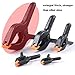ONDY 2 Pack Of 9” Large Spring Clamps Heavy Duty Nylon Muslin Woodworking Clamps Photo Studio Backdrops Backgrounds Clamps Set, the Jaws Have a Maximum Opening of 4