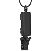 AIWENXI Urn Necklace for Ashes for Men Truck Cremation Jewelry Adults Stainless Steel 18 Wheeler Semi Truck Keepsake Urn Pendant Ashes Memorial Necklaces Jewelry Locket Gifts