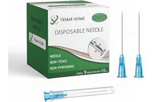 YEMAR HOME 23 Gauge 1.5 inch（100Pack）Needle for Scientific Labs, Industrial Dispensing Accessories