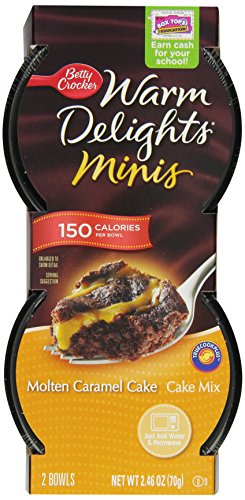 Betty Crocker Warm Delight Minis - Molten Caramel Cake, 2.46-Ounce Packages (Pack of 9)