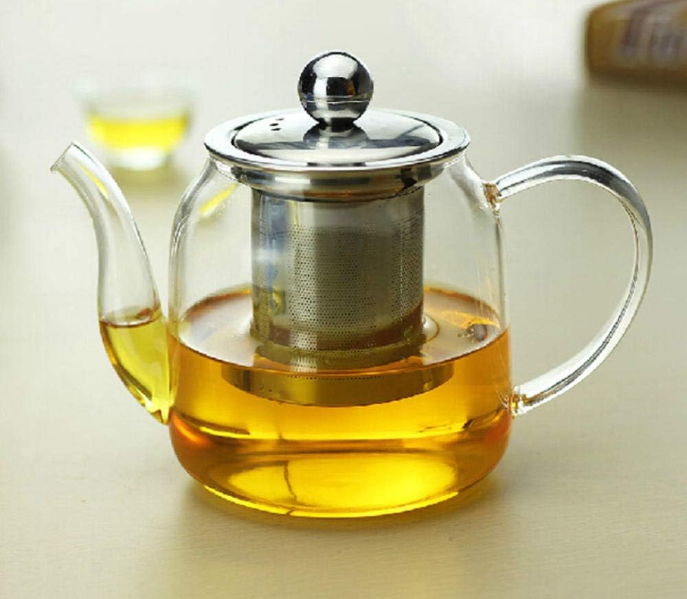 Glass jug Glass teapot Stainless Steel Drink Ware Coffee Tea Tools Home