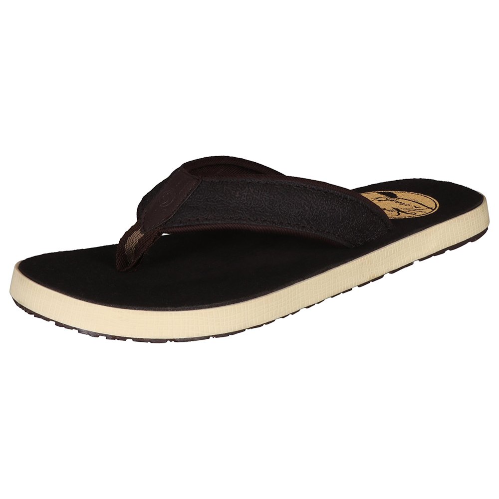 Sole Threads Mens Brown Eva And Fabric Turismo Flip Flops