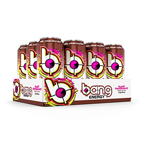 Bang Energy Pomegranate Sweet Tea, SugarFree Energy Drink, 16
