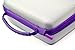 Amazon Basics Carrying Case for Super NES Classic and Accessories - 8.5 x 3.5 x 8.5 Inches, Grey with Purple Trim