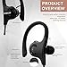 Bluetooth Headphones, Lobkin Wireless Headset Bluetooth V4.1 Stereo In Ear Earbuds Noise Cancelling Headphones Sweatproof Sports Earphones with Mic (Black)