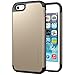 LUVVITT [Ultra Armor] Shock Absorbing Case Best Heavy Duty Dual Layer Tough Cover Designed for Apple iPhone SE Special Edition (2016 Only. NOT Compatible with 2020) - Gold