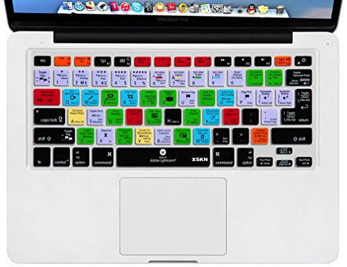 XSKN Adobe Lightroom Keyboard Silicone Skin Cover for MacBook Air 13, Pro 13, 15, 17 and Wireless keyboard