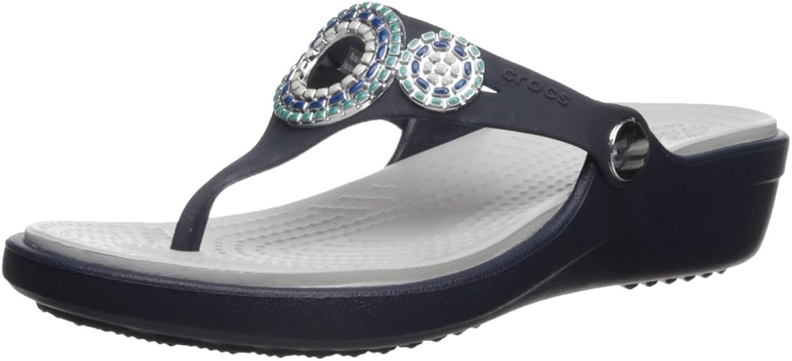 sanrah diamante wedge flip