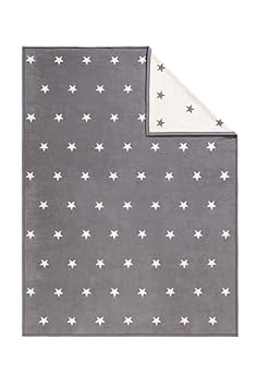 Ibena Kuscheldecke, Baumwoll-Mischgewebe, Grau, 200x150 cm