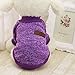 Pet Clothes for Small Dog Girl Dog Boy Soft Warm Fleece Clothing Winter (S, Purple)