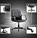 VIVA OFFICE Ergonomic Mid Back Office Chair, Bonded Leather Computer Task Chair