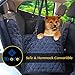 Knodel Dog Seat Cover, 100% Waterproof Car Seat Cover for Pets, Pet Seat Cover Dog Hammock, 600D Heavy Duty Scratch Proof Pet Back Seat Covers, Zippered Side Flaps for Cars, Trucks and SUVs (Black)