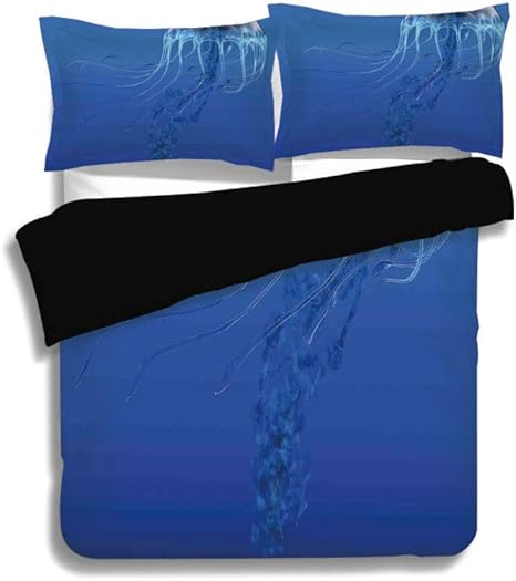 Amazon Lonsant ブラック羽毛布団カバーセット フルサイズ ジャズミュージック グランジ背景にシンガーのイラスト 歌手 女性イメージ ブルーパープルレッド 装飾寝具3点セット クイーン ブラック 寝具カバーセット オンライン通販