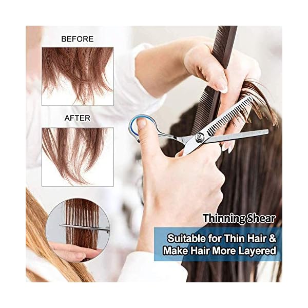 Bubuxy-Hair-Scissors-Hair-Cutting-Shears-Professional-Hair-Cutting-Kits-Thinning-Shears-Hairdressing-Set Bubuxy Hair Scissors, Premium Hairdressing Scissors, Professional Hair Cutting Kits Thinning Shears Hairdressing Set