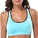 Mirity Women Racerback Sports Bras - High Impact Workout Gym Activewear Bra Color Black,grey,green,blue,pink XL,5 Pack