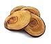 Olive Wood Coasters 100% Natural & Organic - Set of 4 - Handmade - with a Box