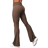 YEOREO Romola Women Yoga Pants Flare Leggings with Tummy Control High Waist Fold Over Bootcut Wide Legs Workout Legging