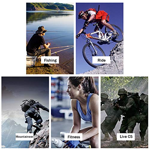 Qeedy Airsoft Paintball Gloves Men Tactical Gloves for Hiking Cycling Motorcycle Hunting Shooting Climbing Outdoor Camping Sports (Black, M)