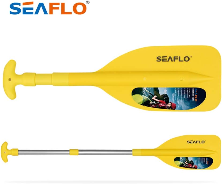 Seaflo Telescoping Paddle Adjustable 53 cm-107.5 cm(20.9''-42.3''), Yellow - Image 5