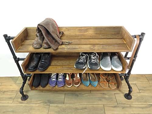 Industrial Pipe Shoe Storage, Shoe Rack