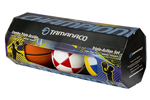 Tamanaco Triple Action Ball Set Pro Size. Indoor Soccer, Volleyball, Basketball