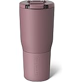 BrüMate Nav 25oz 100% Leak Proof Insulated Travel Tumbler with Magnetic BevLock™ Lid - Double Wall Cup-Holder Friendly Stainless Steel Mug (Rose Taupe)
