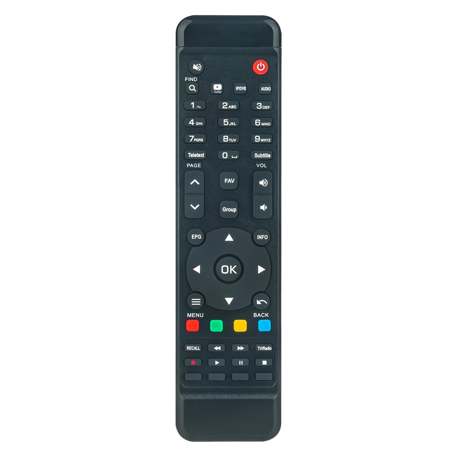 VINABTY Replacement Remote Control Fit for Amiko Pure OTT Receiver MiraX HiS-1000