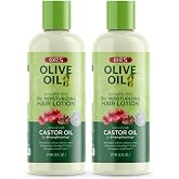 ORS Olive Oil Incredibly Rich Moisturizing Hair Lotion with Castor Oil 6 Ounces (Pack of 2)