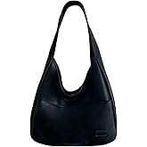 Brown Leather Tote Bag - Large Capacity Women's Everyday Hobo Weekender Purse