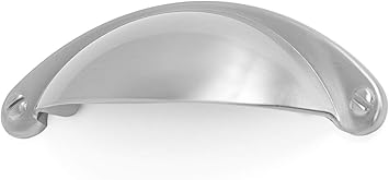 Birdrock Home Decorative Handle Pull Brushed Nickel 10 Pack