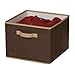 Household Essentials Storage Bin with Handles, Coffee Linen