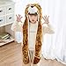 PULAMA Lion Plush Animal Hat Costume Anime Cosplay Cap with Mittens - Fits Adults and Children - Perfect for Cold Breezy Winter Weather