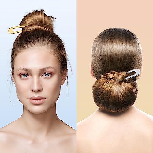 6 Pieces U Shaped Hair Pins, Sublaga French Hair Pins Metal French U