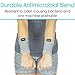 VIVE Wristbands (Pair) - Bamboo Charcoal Compression Wrist Band - Sweatband Support for Carpal Tunnel Pain Relief - Arthritis, Tendonitis - Men, Women - Tennis, Gymnastic, Yoga Sweat Sleeve (Gray)