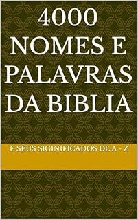 Livro 4000 NOMES E PALAVRAS DA BIBLIA