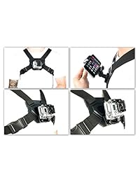 Pecho Camera Mount para todos los smartphones, GoPros, y cámaras digitales. Universal iPhone y Samsung Galaxy