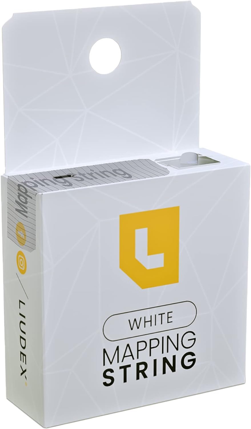 LIUDEX - Pre-Inked White Ink - Eyebrow Mapping String – an Essential Cosmetic Tool for Microblading and Waxing; Effective and Easy-to-Use White Ink Eyebrow Thread Brow Marker