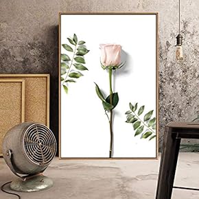Floating Framed Canvas Wall Art for Living Room, Bedroom Flowers Canvas Prints for Home Decoration Ready to Hang - 16x24 inches
