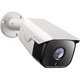 ONWOTE 4K 8MP PoE IP Security CCTV Camera, Capture Video Audio,Bullet White | 8 Megapixels, IR Night, Commercial Wired 134&deg; Camera, Home/Business, Indoor/Outdoor, AI Detection, Only Work with ONWOTE NVRs