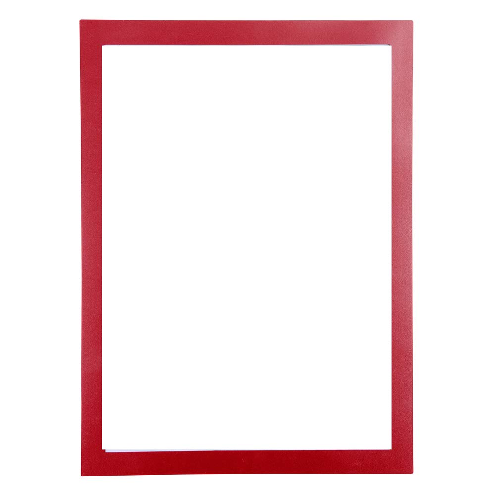 Exacompta - Ref 39203E - Magnetic Wall Display Pocket - Suitable for A4 Documents, 3 Magnetic Sides & 1 Open Side for Insertion, Ideal for Notes & Posters - Red